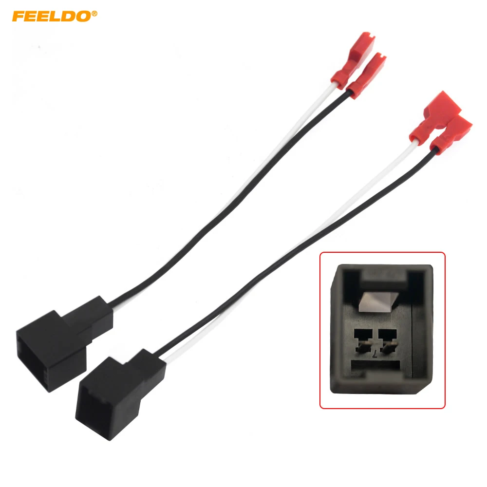 

FEELDO 2 шт. автомобильный 2-контактный стереодинамик жгут проводов адаптеры для Nissan (для моделей на выбор) автоматическая замена подключения вилка проводки