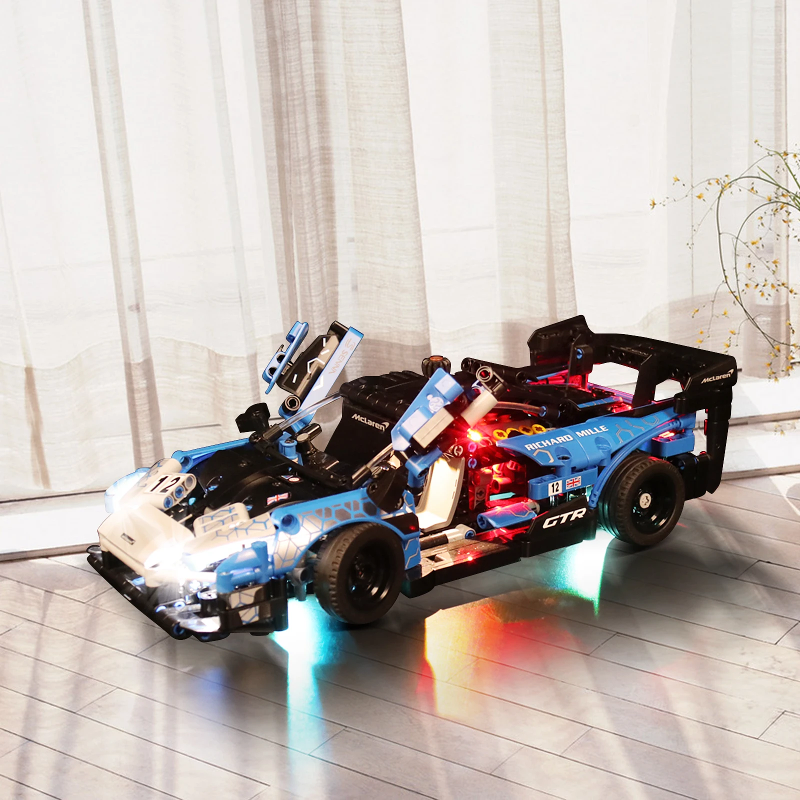 LED Light Set For 42123 Mclaren Senna Gtr Car Model DIY Toys Set Building Blocks Bricks Only Lighting Kit NOT Include The Model