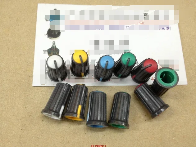 5pcs/lot Mixer MG166CX-USB potentiometer knob cap axle A five-color