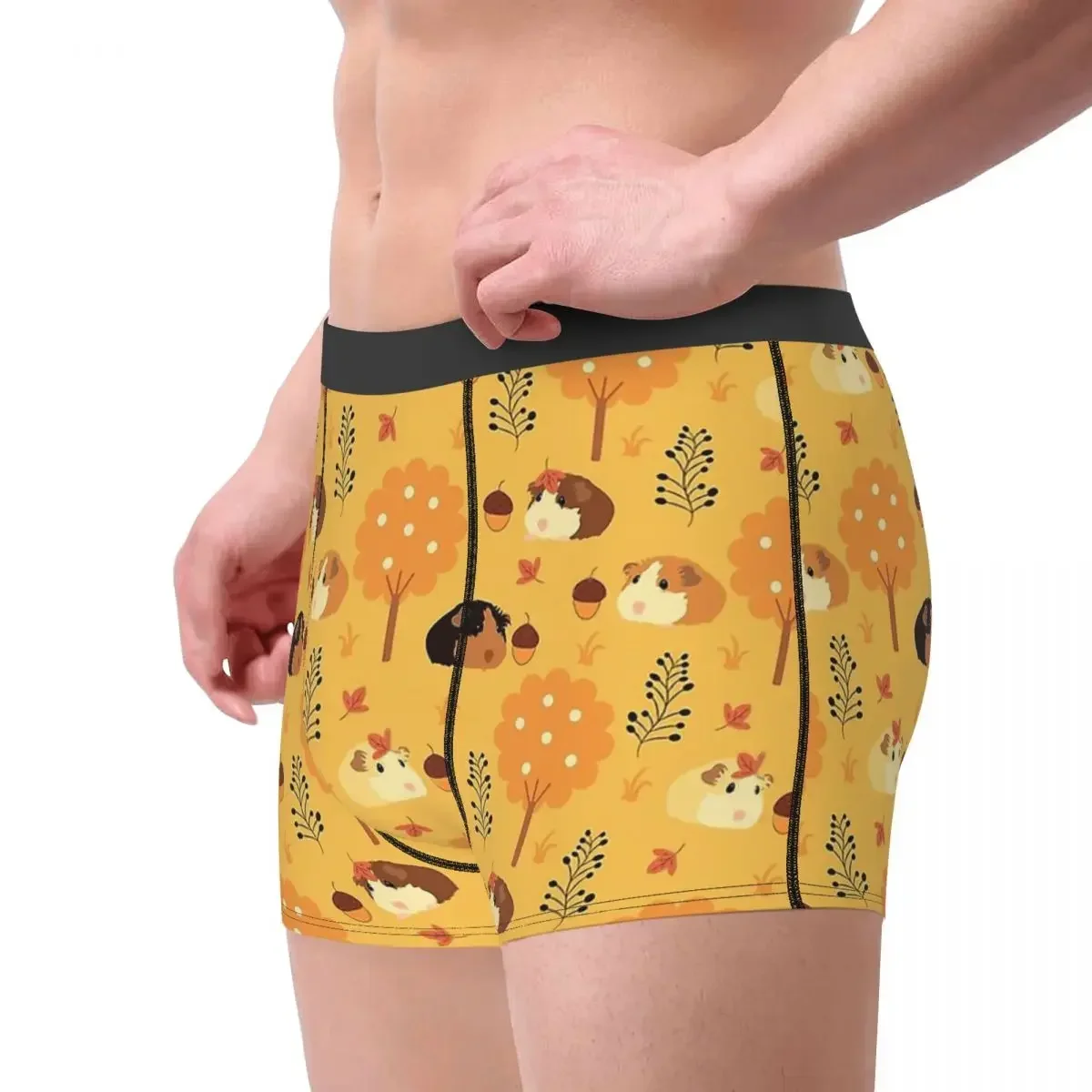 Guinea Pig Cavia Porcellus Animal Autumn Underpants Breathbale Panties Men's Underwear Comfortable Shorts Boxer Briefs