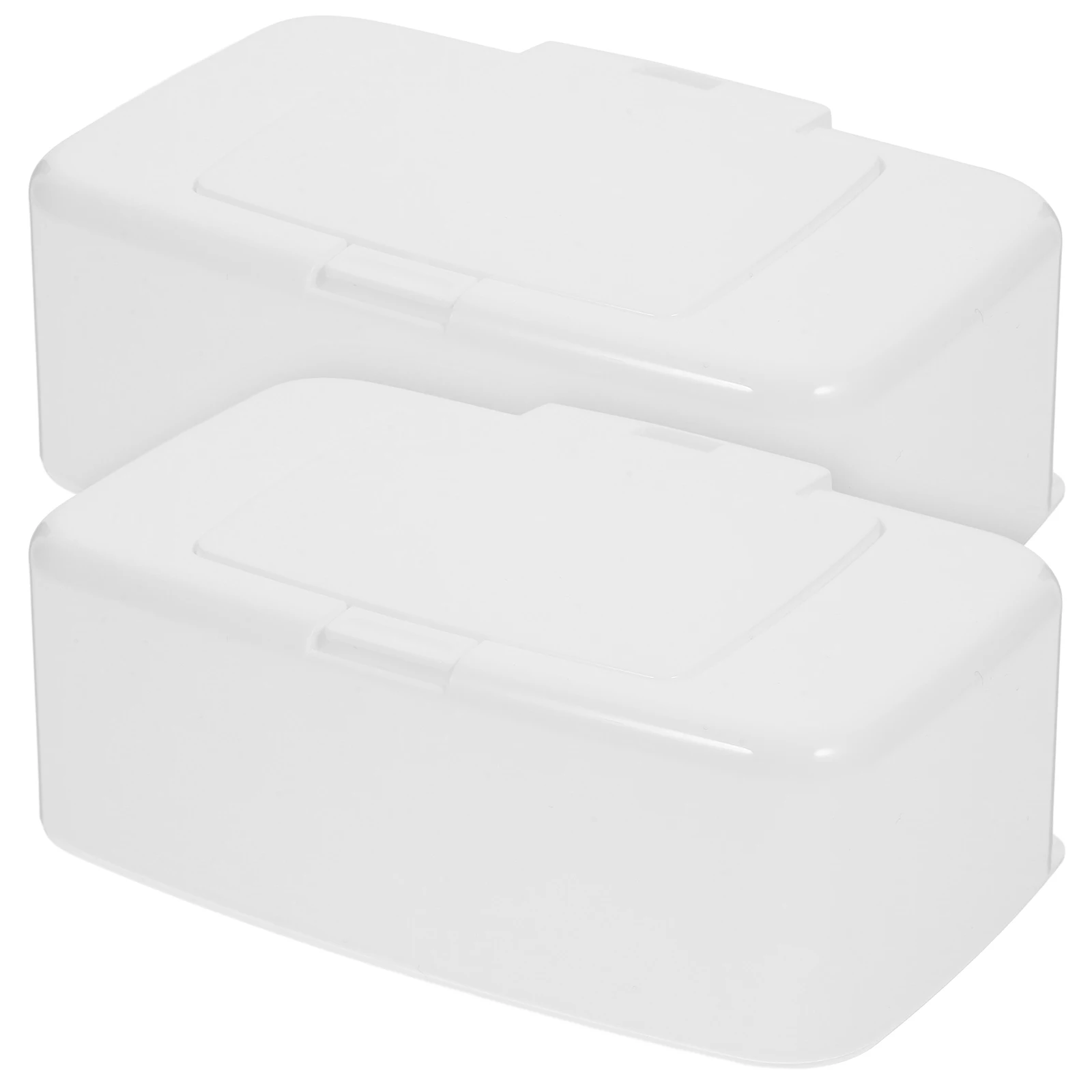 Portable Wipes Dispenser White Button Box For Home Bathroom Travel Refillable Reusable Container Tissue Holder Storage