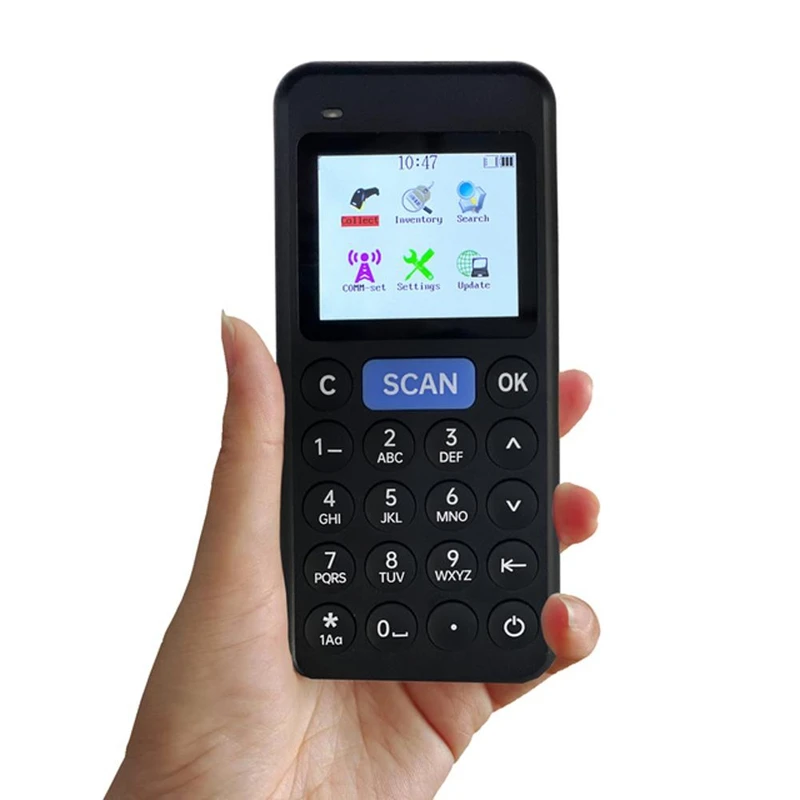 Wireless Barcode Scanner 1D 2D Inventory Counter PDA Data Collector for Warehouse Supermarket Management-A13G