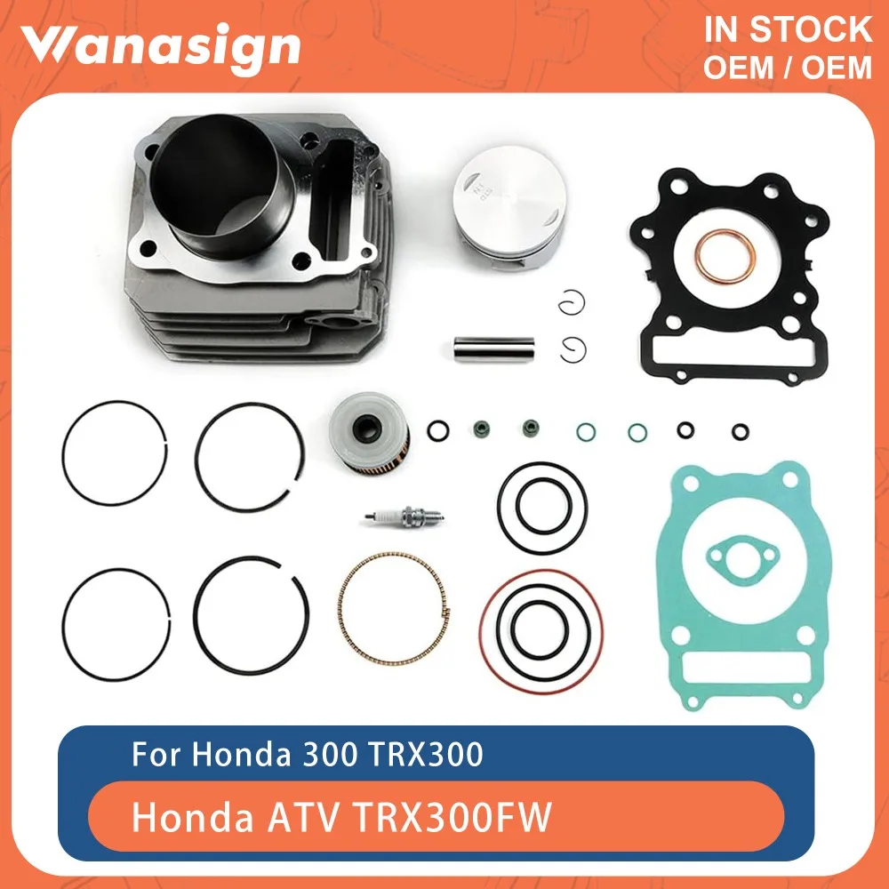 

Motorcycle Engine Cylinder Piston Gasket Kit For Honda ATV TRX 300 TRX300 TRX300FW Fourtrax FW Top End 4x4 2x4 88-00 12000HC4000