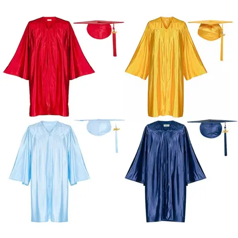 2025 새로운 학위 정장 학사복 대학 졸업식 연설 복장 박사복 가운 남성과 여성