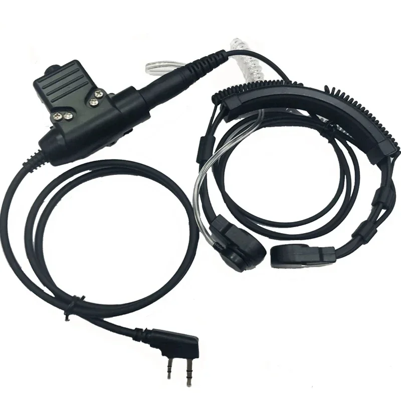 

Сверхмощный микрофон для рации U94 PTT, шейная радиосистема Nato, тактическая гарнитура для Baofeng Kenwood UV-5R TYT, коммуникационное оборудование