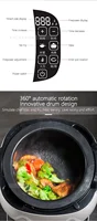 HomeWise Multifunctional Cooking Machine Commercial Drum Type Cooking Pot Fully Automatic Intelligent Cooking Robot 110V 220V 6