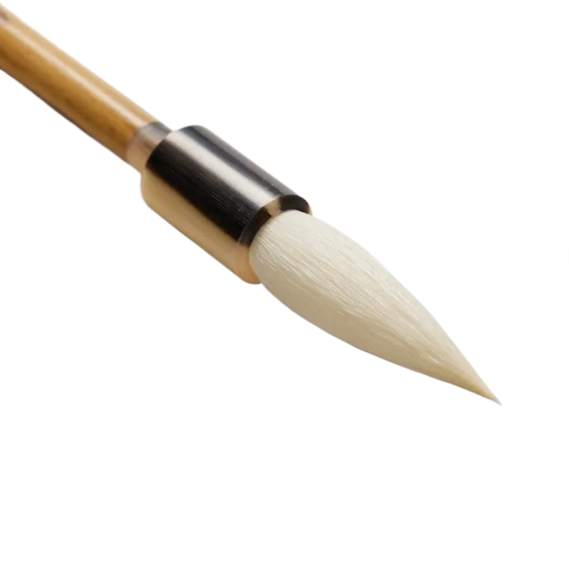 High-end Seal Script Woolen Hair Calligraphy Brush Regular Official Script Brush Chinese Paint The Four Treasures of the Study