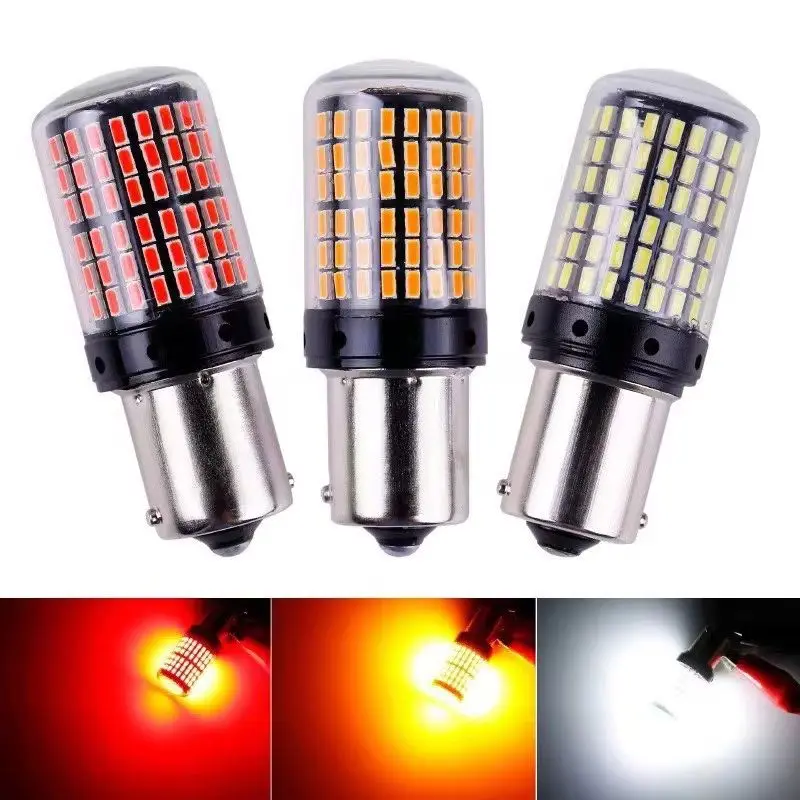 

2 PCS T20 LED Turn Signal Bulbs CanBus 1156 BA15S P21W 1157 BAY15D P21/5W 7440 7443 W21/5W 3156 3157 Car Rear Brake Light