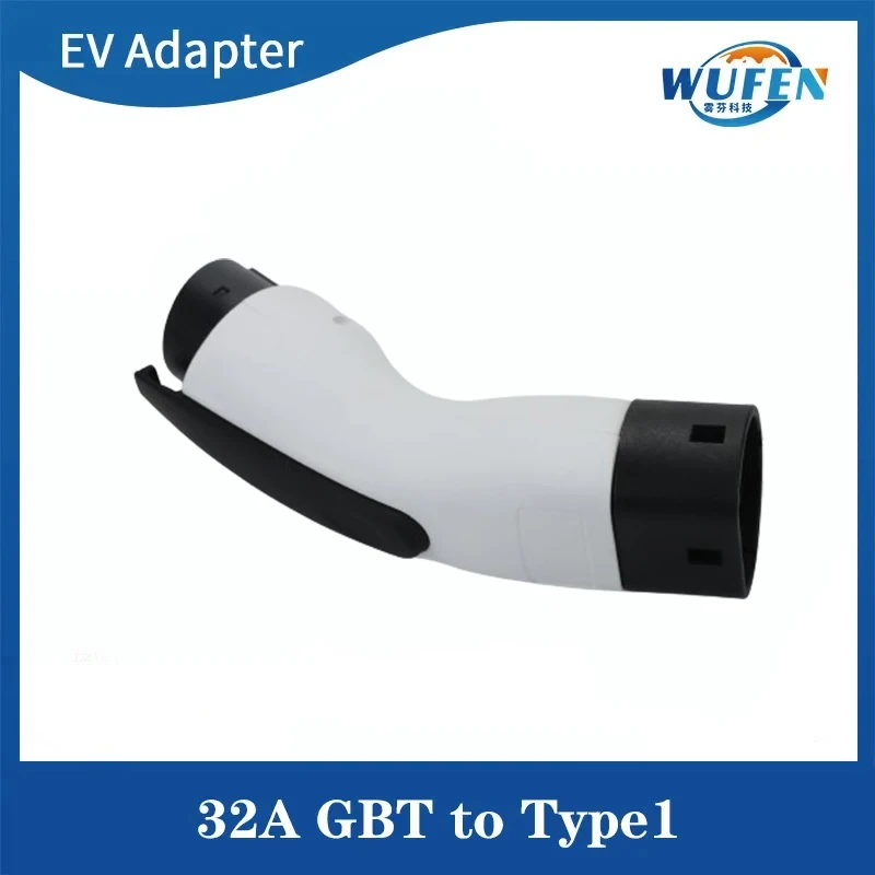 WUFEN GBT to J1772 Type1 AC adapter 32A EVSE Connector 7KW Electric car charger EV charger Charging Converter accessories