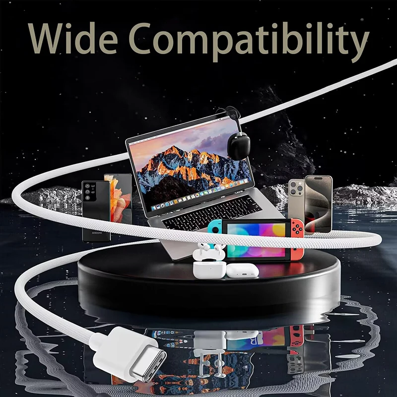 20W Usb A to Type C Color Cable 3A For Apple Phone15 Fast Charging Huawei Xiaomi Samsung Usb C Android Weaving Cable Accessories