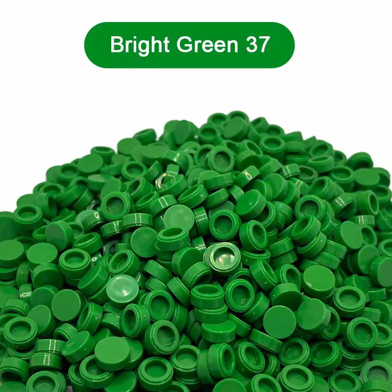 300 pz colore verde rotondo piastrella 1x1 98138 Building Block parte mattone per Kid Pixel Art Remix pittura codice QR regalo bambini giocattolo