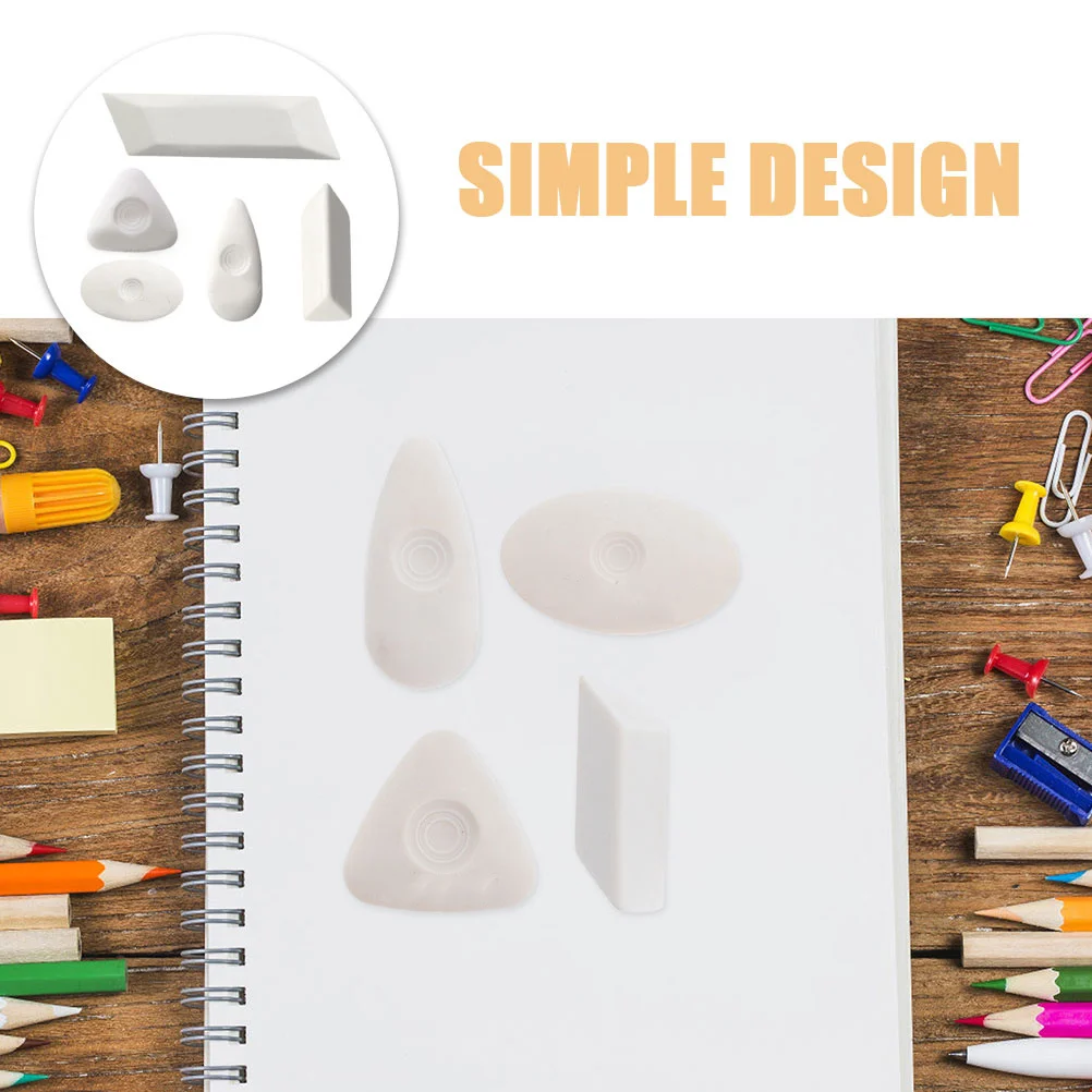 5Pcs White Sketch Drawing Erasers Creative Erasers for School Office Home Portable Artist Writing Eraser