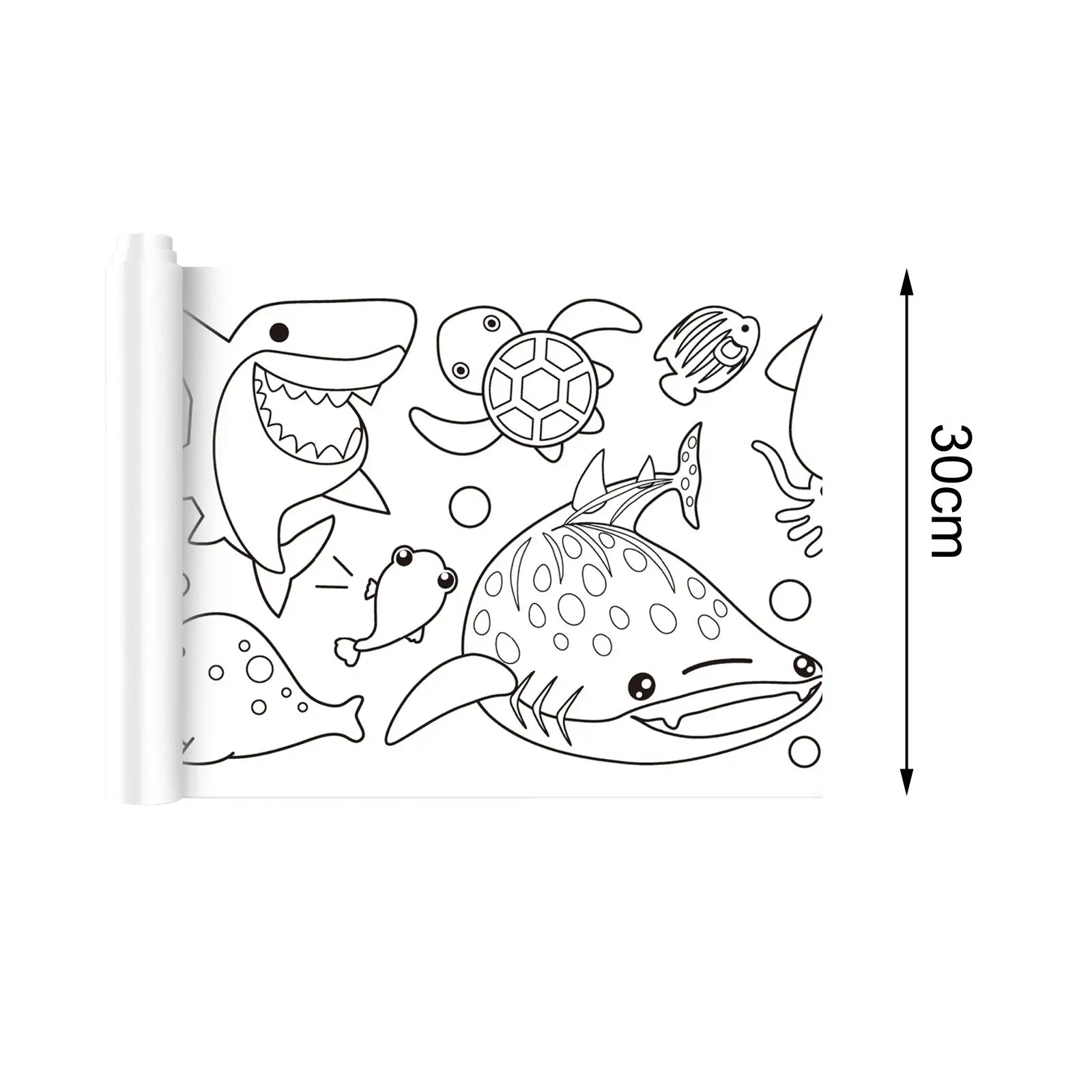Coloring Posters Wall Coloring Stickers Painting Art Paper Roll Sticky for Marker