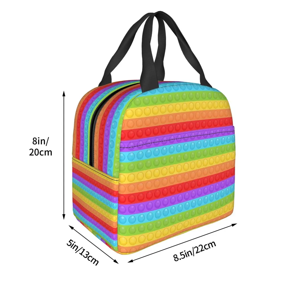 Premium Vector Pop It Seamless Pattern Insulated Lunch Bag for Women Kids Leakproof Food Boxes Thermal Lunch Box Tote