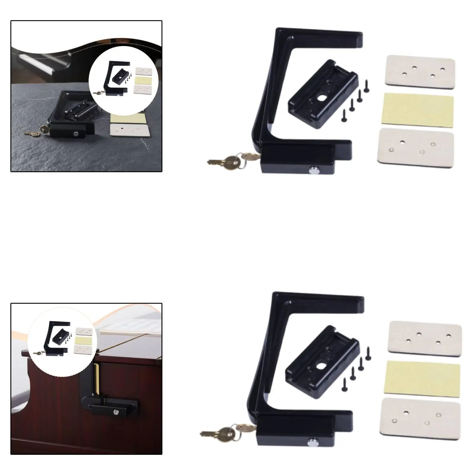 Piano Fallboard Lock Musical Instruments Sturdy for Securing Piano Fallboard Clamp