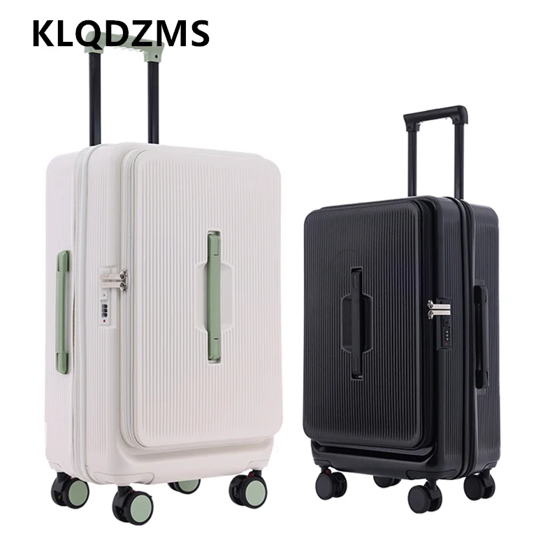 KLQDZMS حقيبة عالية الجودة 20 "22" 24 "26" 28 "30 بوصة الجانب افتتاح الصعود صندوق سعة كبيرة حقيبة تروللي بعجلات المتداول الأمتعة #4