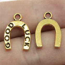 Jewelry Pendants Good Luck Horse Shoe Charms Gift Accessories For Women 20pcs