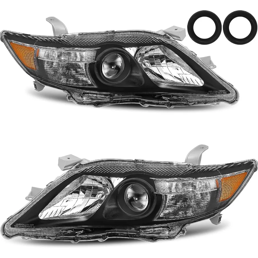 استبدال مجموعة مصابيح أمامية لعام 2010 كامري 2011 كامري 10 كامري 11 كامري كشافات كشافات الولايات المتحدة نموذج مدمج فقط اليسار والري #1