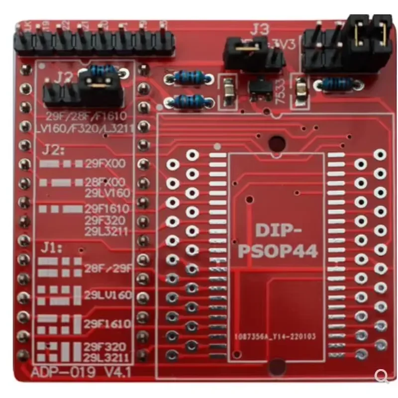 PSOP44 to DIP Adapter Socket for 28F200 29F400 29LV160 Flash Memory IC Programmer Converter Board Test Tool