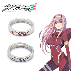 Anime Darling In The Franxx Cosplay Ring HIRO ZERO TWO Adjustable Opening Rings For Couple Love Fashion Jewelry Accessories