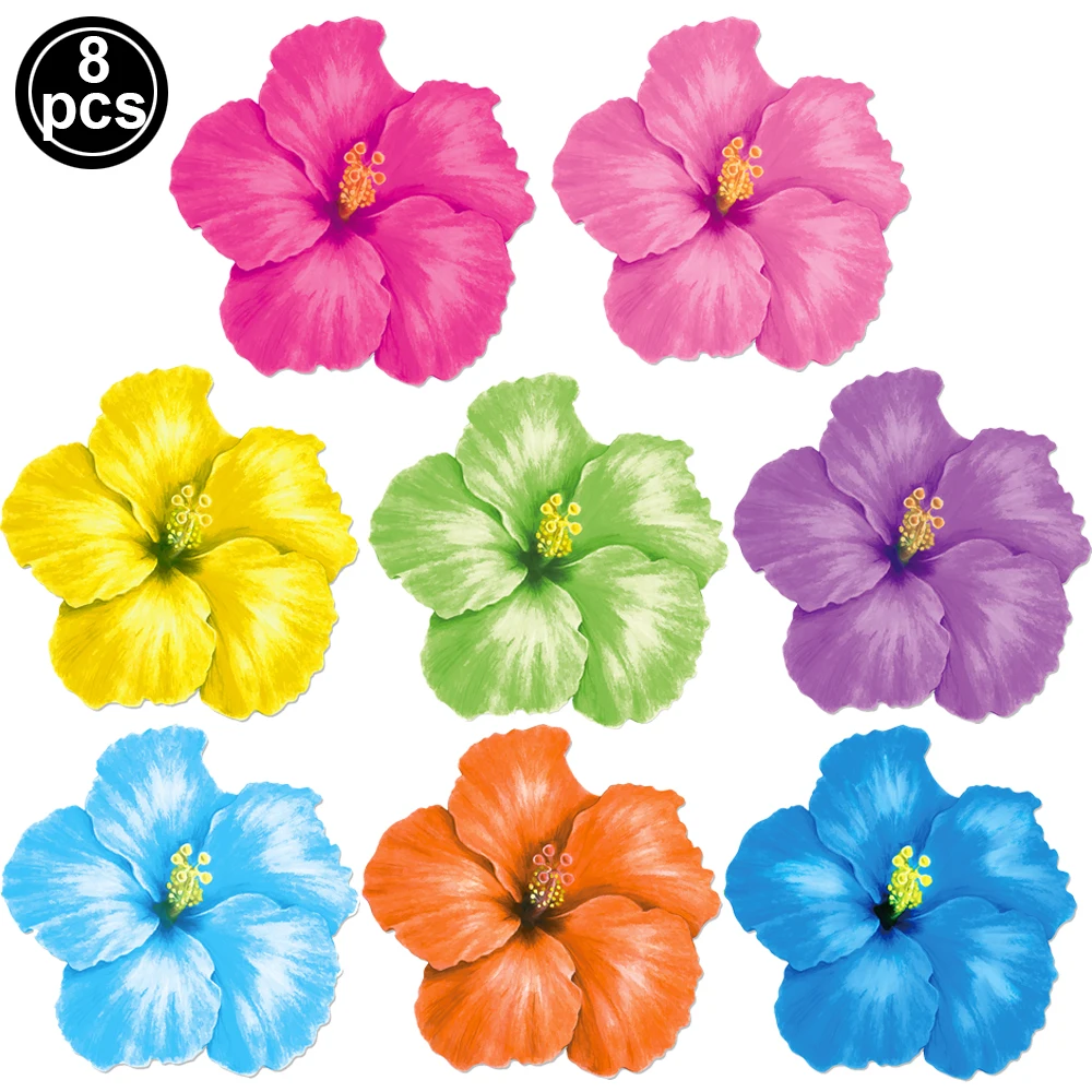 Hawaiianisches Thema, Partygeschenke, Brillen, lustige Sonnenbrille, Requisite, Essen, Tablett, hawaiianische Blumen, Tischset, Strand, Sommerparty-Dekorationen – Detail 4