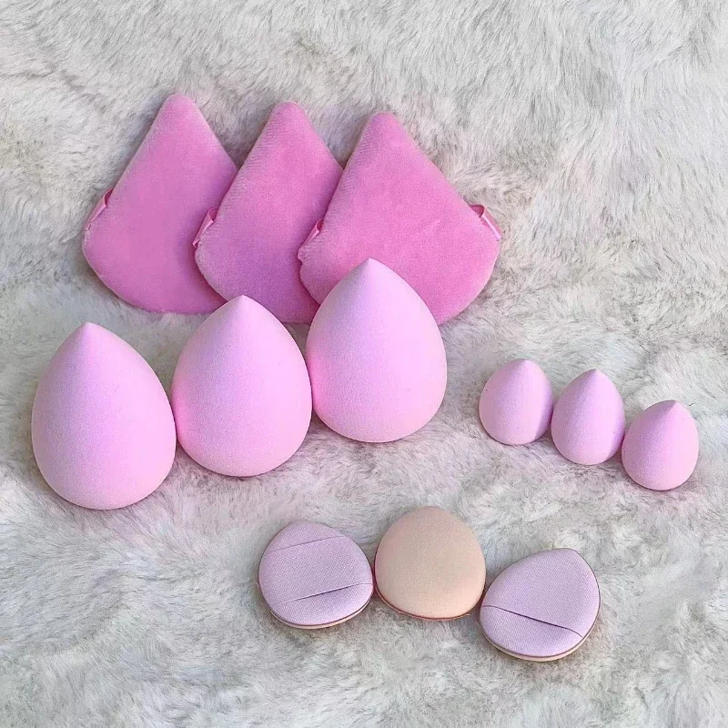 12pcs Makeup Tool Set Size Giant Soft Makeup Egg Make-up Powder Suitable for Base Make-up Corner Make-up Setting Novice Makeup