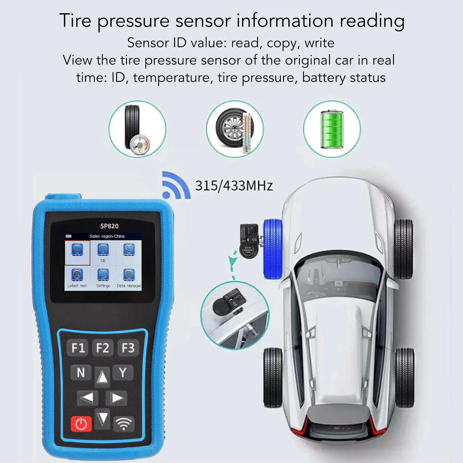 TPMS Programming Tool Efficient Multipurpose Easy  OBD Tire Pressure Activation Tool TPMS Relearn Tool TPMS Reset Tool