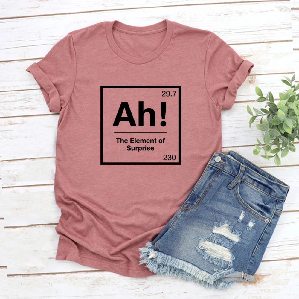 Ah The Element of Surprise T-Shirt Project Hail Mary Shirt Chemie-Witz-T-Shirt Lustige Grafik-T-Shirts für Männer und Frauen Kurzarm-Tops – Detail 9