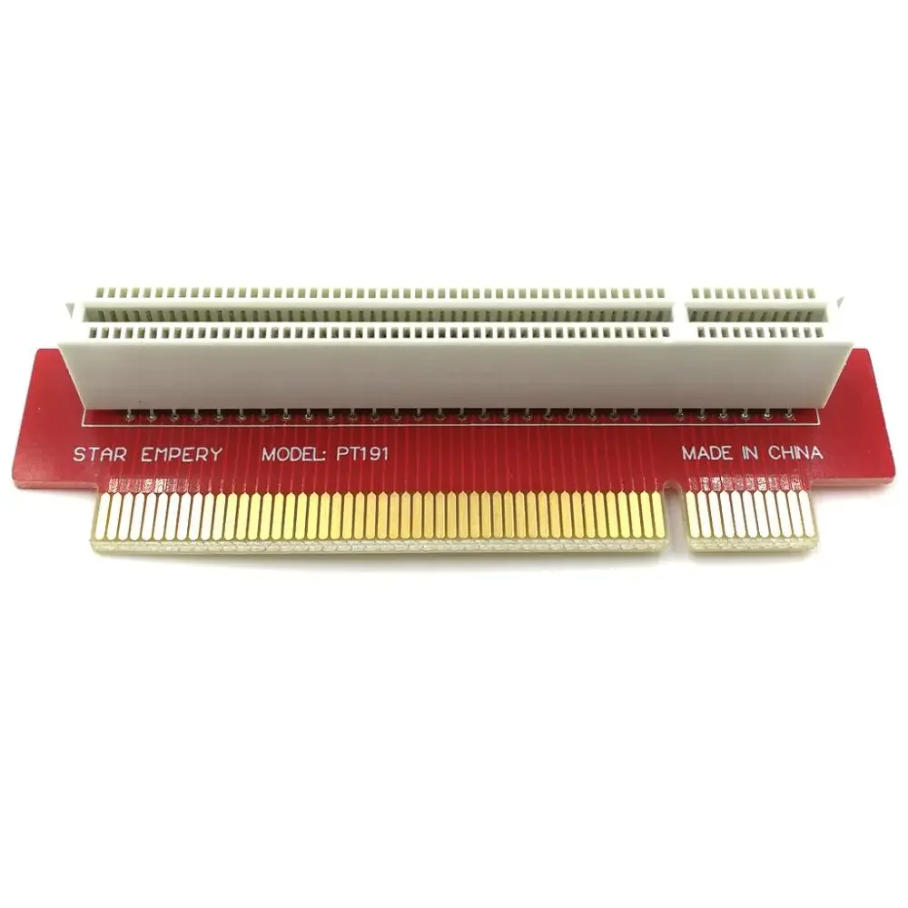 PCI Reverse Card Forward Card 1U Chassis PCI Horizontal Adapter PT191 1U 90 Degree 32-bit PCI Riser card Rack Installation Gold