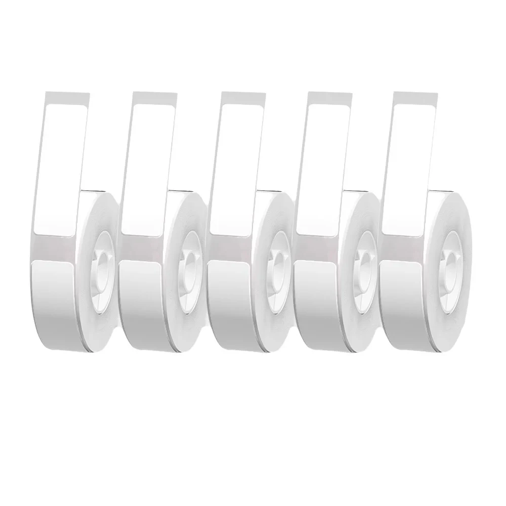 5 шт., 12 мм x 40 мм, белая этикетка с зазором, подходит для принтера P12 P15 Phomemo D30 Q30, водостойкая самоклеящаяся наклейка для термопринтера