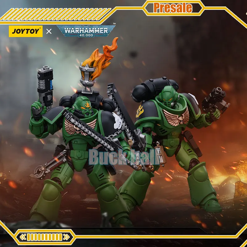 Pré-venda joytoy 1/18 warhammer 40k figura de ação salamandres intercessores sargento tsek'gan anime figuras coleção modelos brinquedos