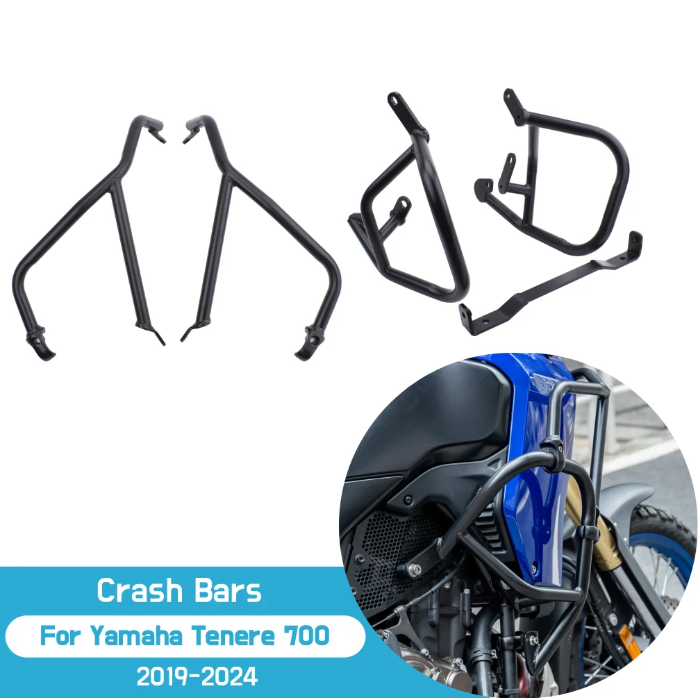 

Для Yamaha Tenere 700 2019-2024 XT700Z защитные дуги, защита двигателя, ползунки, бампер, защита от падения, аксессуары для мотоциклов