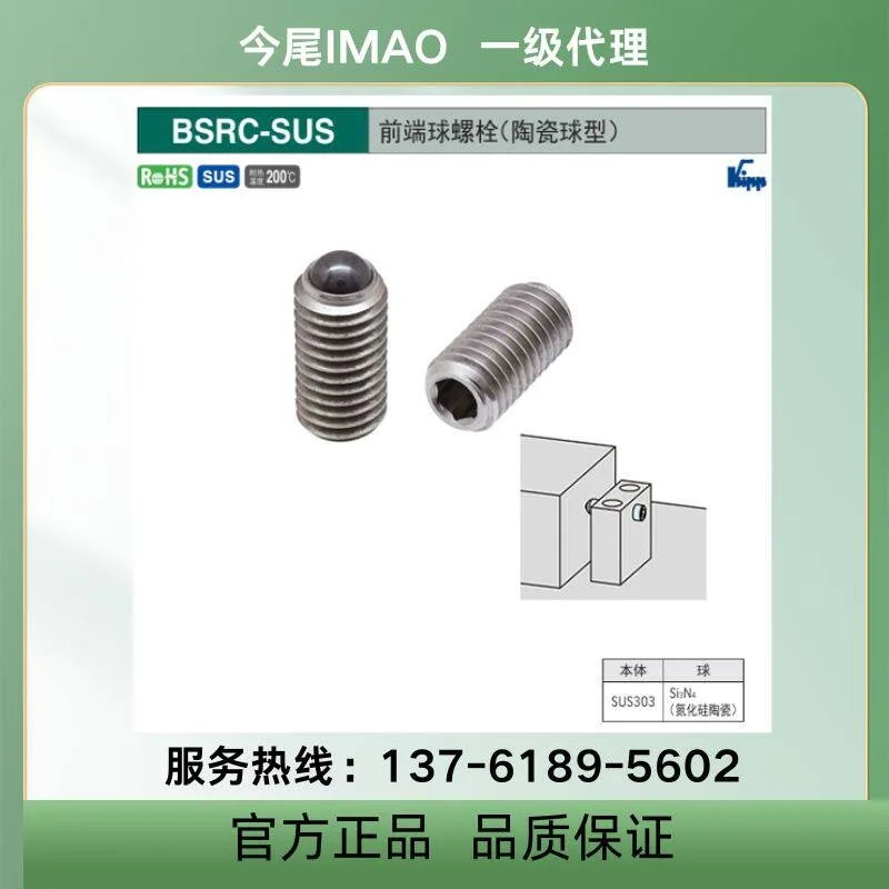 Original and genuine, fixture standard parts, front end ball bolt BSRC5X8-SUS