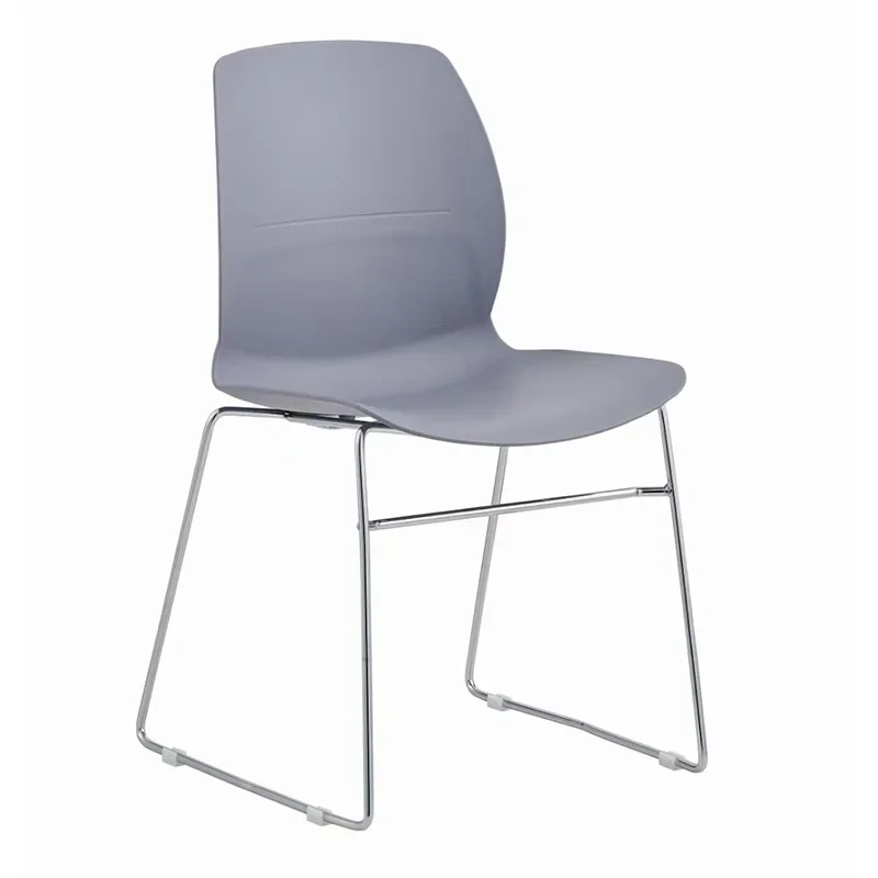 Office furniture, electroplated tripod plastic, training chair, conference chair, plastic board bow foot computer chair