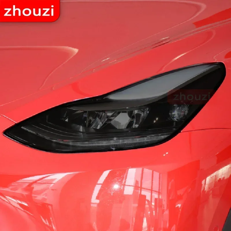 Car Headlight Tint Smoked Black Protective Film Front Light Taillight Transparent TPU Sticker For Tesla Model Y 2020 Accessories