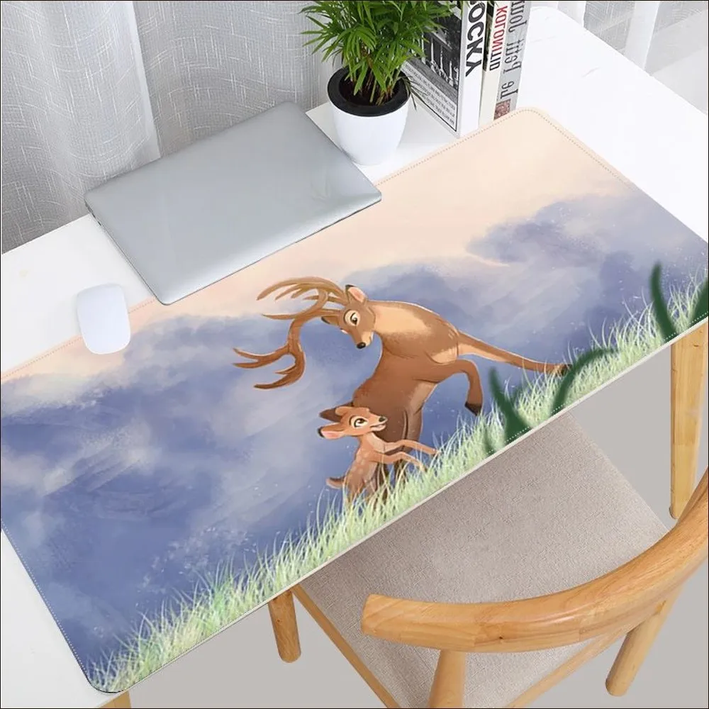 Disney Bambi And Thumper Mousepad Beautiful Large Gaming Mousepad L XL XXL Gamer Mouse Pad Size For Game Keyboard Pad For Gamer