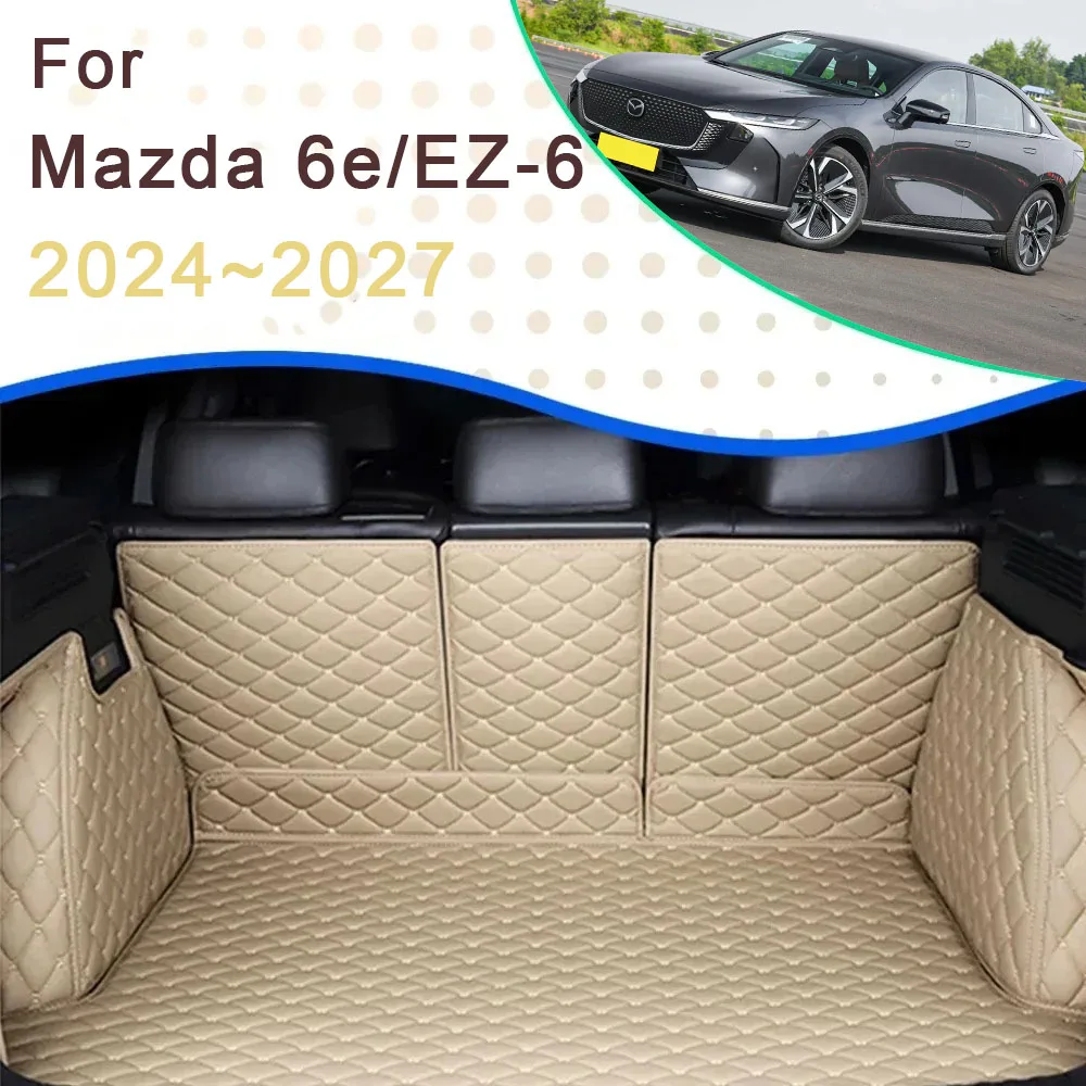 

Car Trunk Cargo Liner For Mazda 6e EZ-6 EZ6 J90A 2024 2025 2026 2027 Rug Rear Boor Mat Carpet Storage Pads Auto Accessories