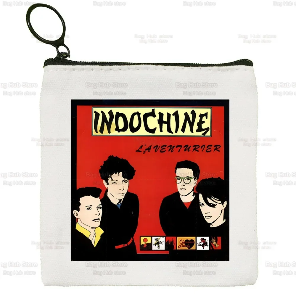 Indochine Pop Rock Wallets Coin Pocket Vintage Male Purse Function Boy And Girl Wave French Band Wallet with Card Holders