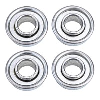 4pcs Wheel Bearings Lawn Mower Tractor Wheel Bearings 12.7mm X 28.6mm Metal Wheel Bearing Repair Parts Garden Tool Sliver