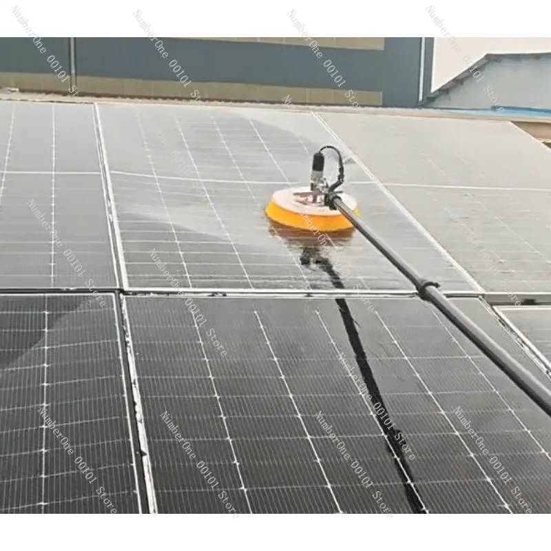 Handheld Telescopic Pole Solar Panel Cleaning Machine Single Brush PV Outdoor Photovoltaic Power Maintenance Equipment