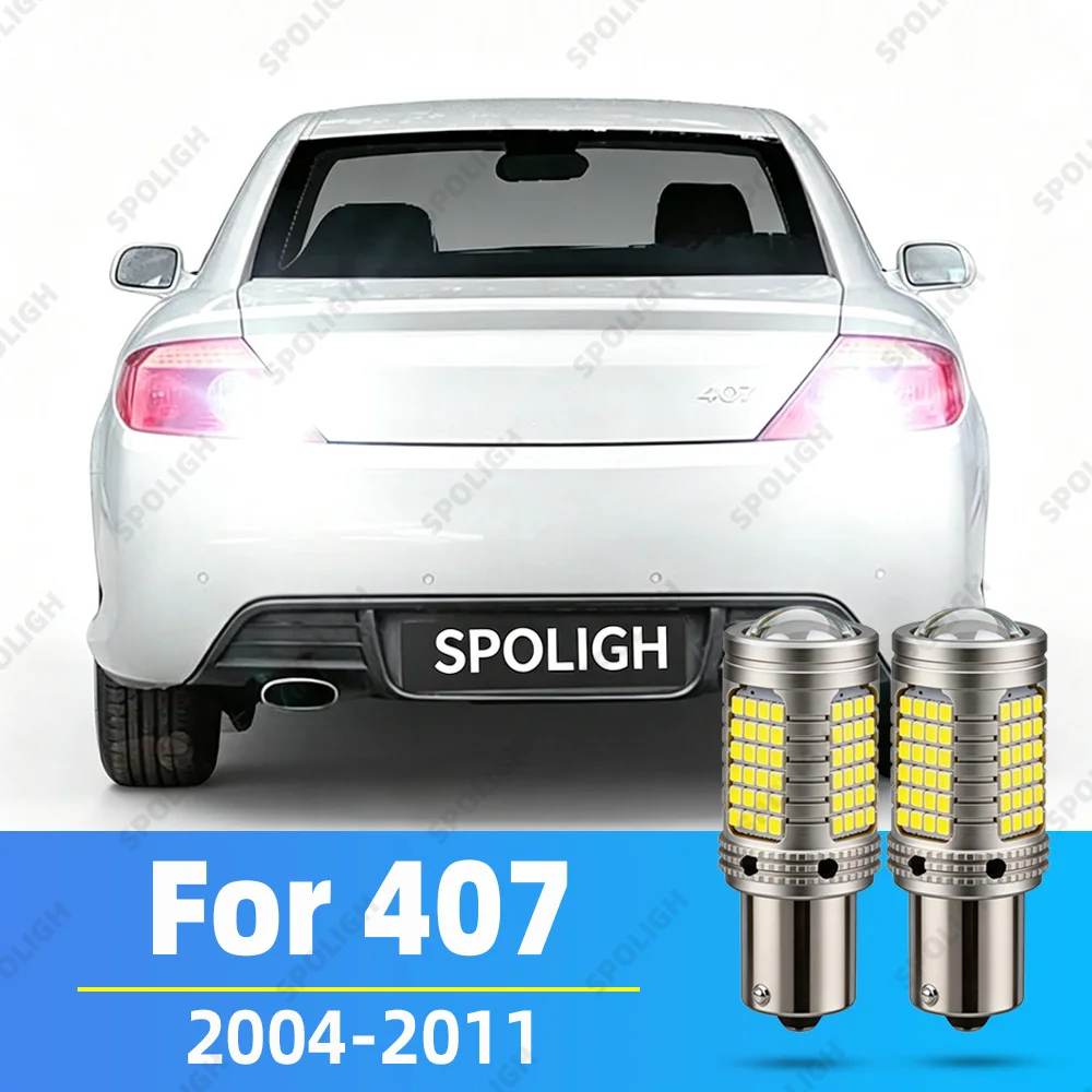 LED Reverse Light For Peugeot 407 SW 2004 2005 2006 2007 2008 2009 2010 2011 Tuning Accessories LED Reversing Light Back Up Bulb