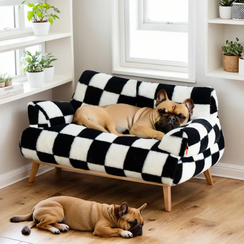 

Nordic style pet nest, simple cat and dog sleeping mat, removable, washable and anti-scratch, versatile at home