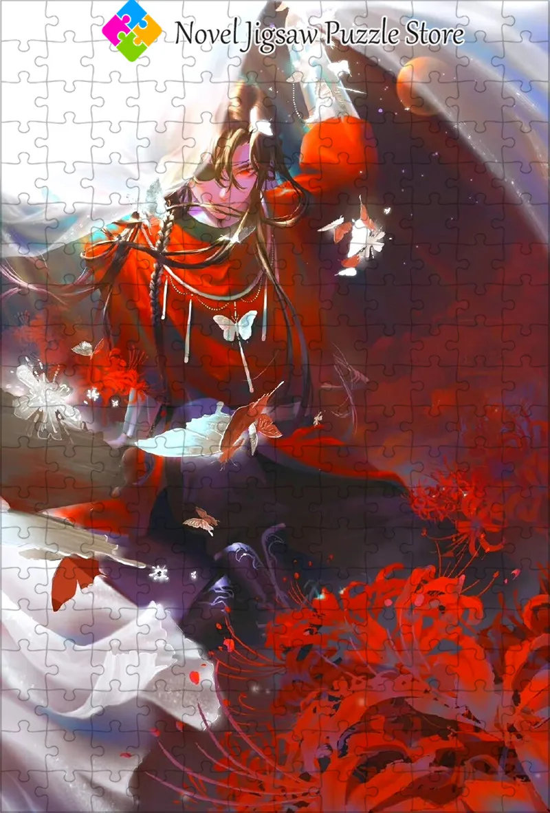 Tian Guan Ci Fu Jigsaw Puzzles Heaven Official's Blessing Chinese Anime Character Jigsaw Puzzle for Adult Handmade Leisure Toys