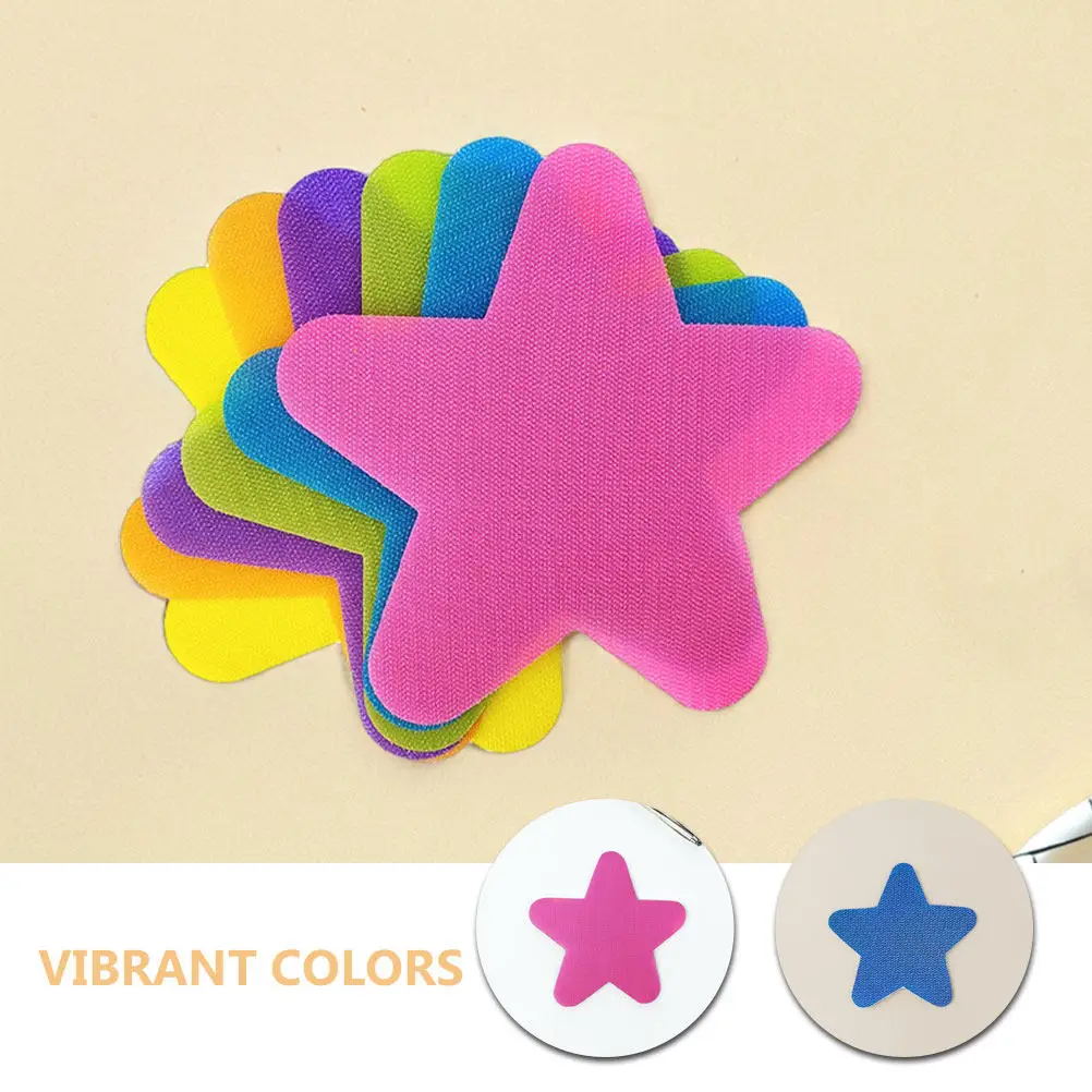40Pcs Star Floor Seat Position Markers Colorful Interactive Carpet Spots for Classroom Preschool Kindergarten Kids Learning