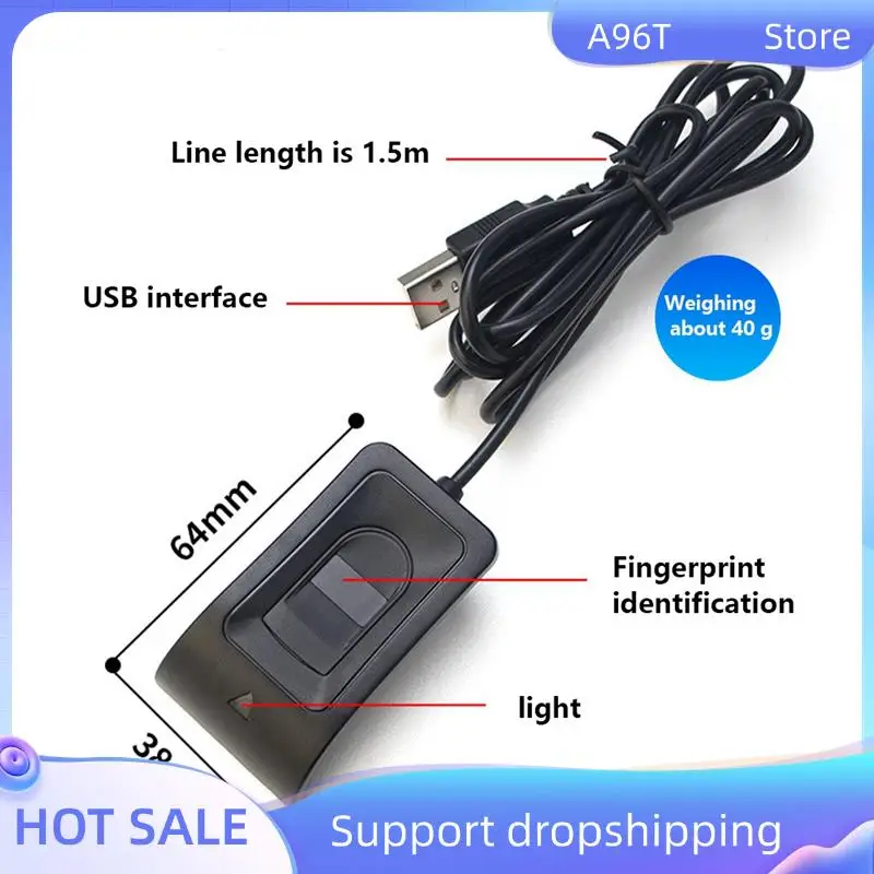 

A96T Fingerprint Login USB Computer Fingerprint Recognition Boot Software Lock Fingerprint Recognition