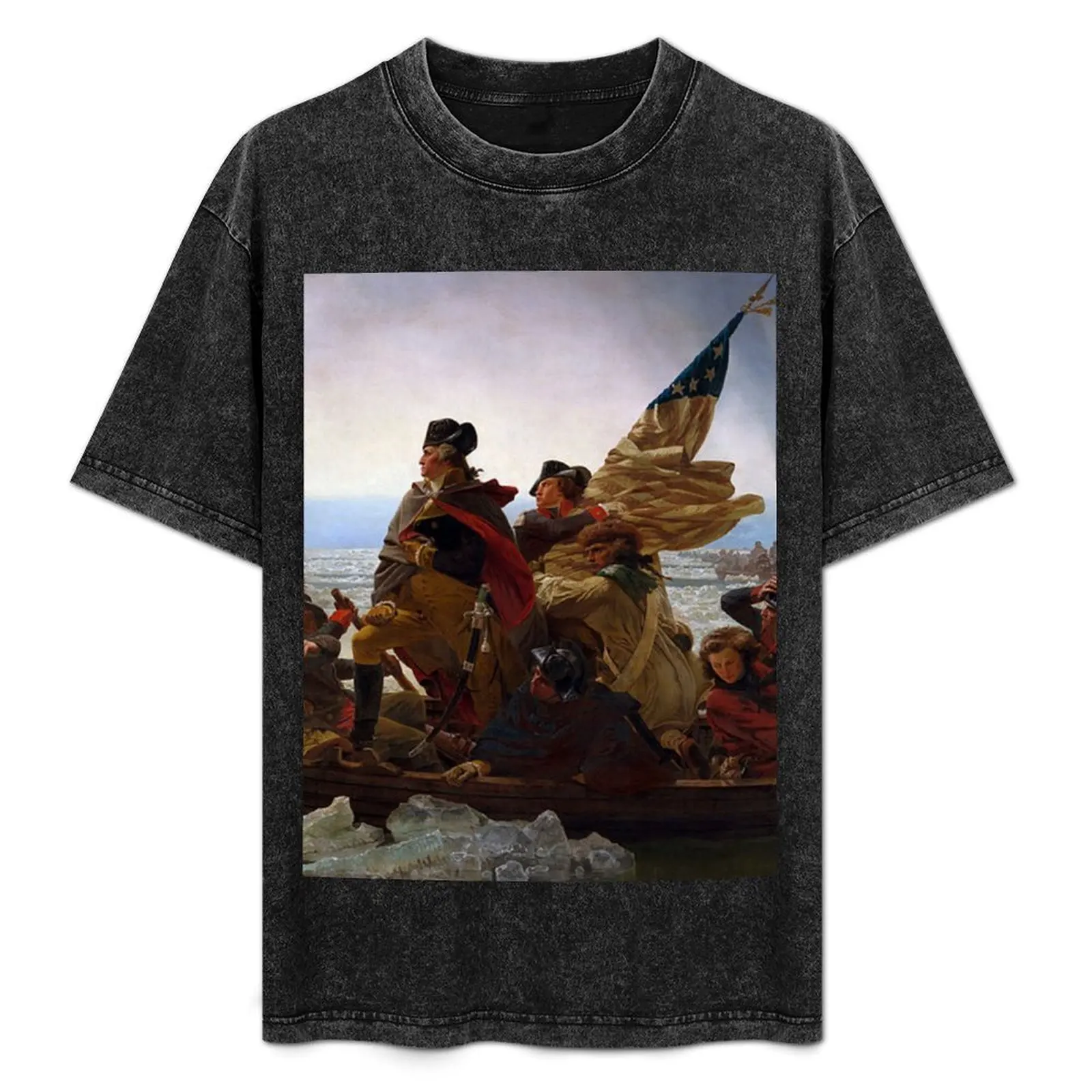 

Washington Crossing the Delaware by Emanuel Leutze T-Shirt animal prinfor boys quick drying mens tall t shirts