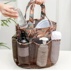 Mesh Shower Caddy Tote Bag Portable for College Dorm Room Essentials Shower Caddy Dorm Shower Bag for Travel Beach Swimming Gym