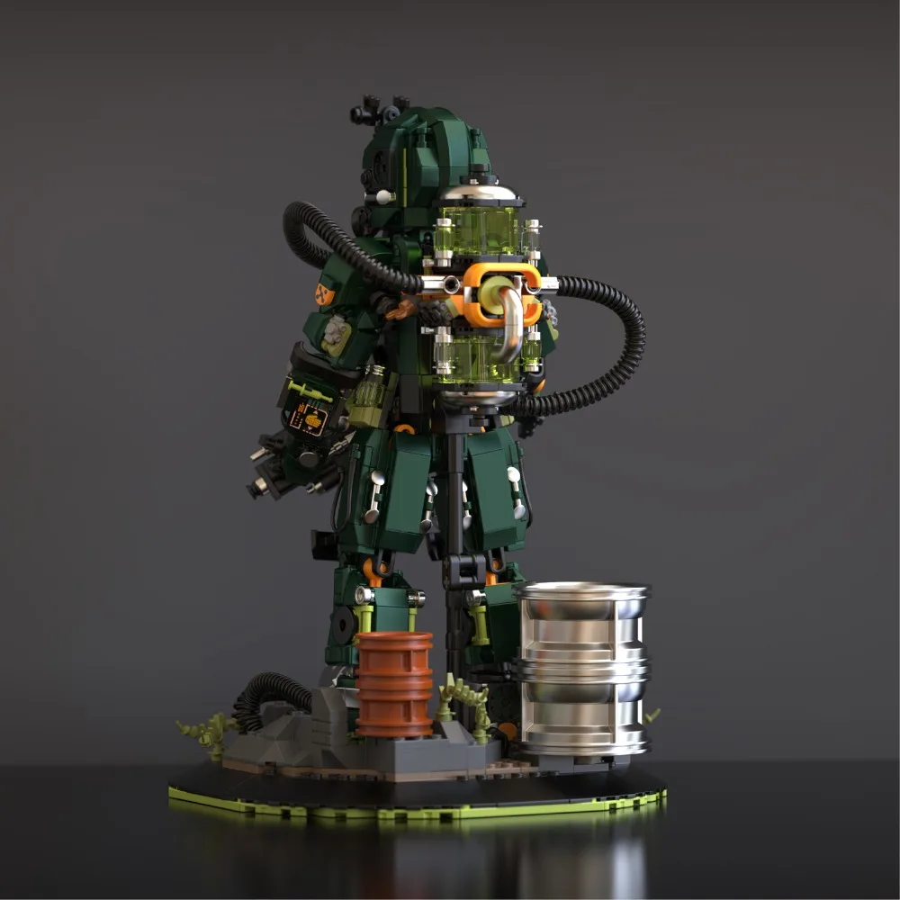 City Mech Warrior – Kit de blocs de construction Xeno Striker, jouets assemblés, ornement de bureau Future Sense pour enfants et adultes, cadeau de noël, 1271 pièces
