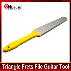 Triangle Frets File Guitar Tools Darts Shape Frets File Durable Stainless Steel Small Dual Cutting Edge Tool for Guitar repair