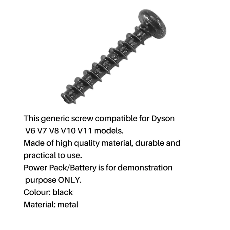 Tornillos universales para aspiradora Dyson V6 V7 V8 V10 V11, paquete de energía/batería SV09 SV10 SV11 SV12 SV14